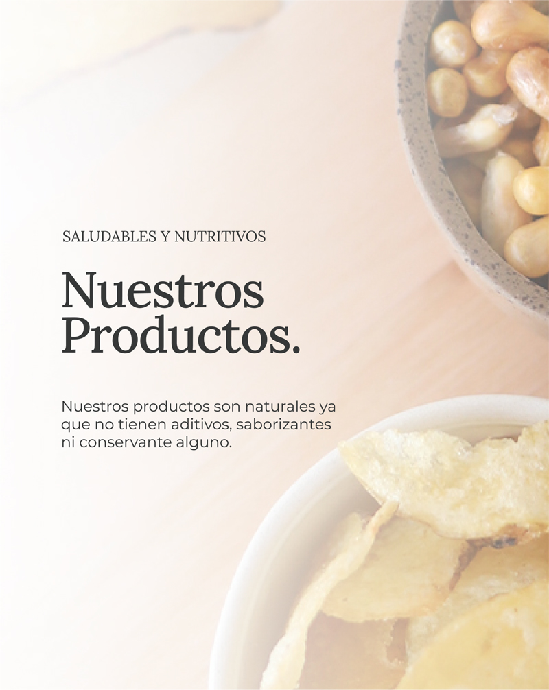 Snacks saludables y nutritivos, sin aditivos, saborizantes ni conservantes. Elaboración natural ALWA.